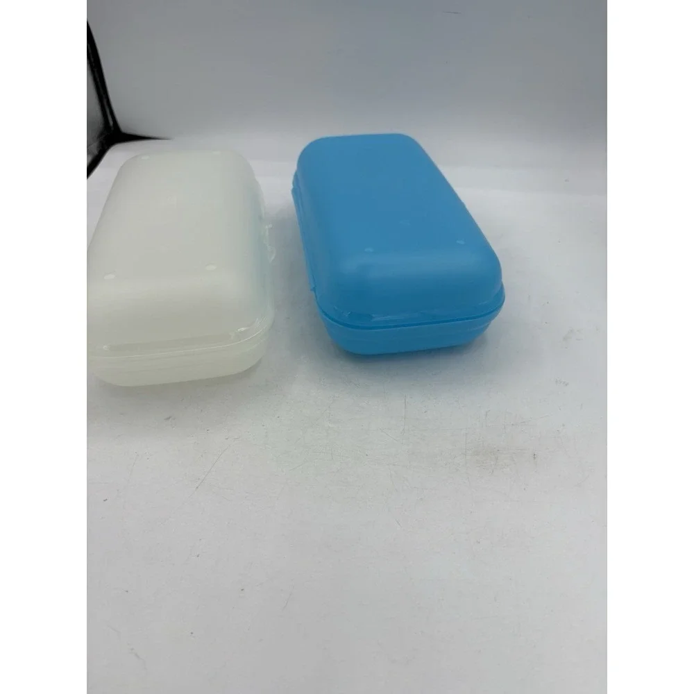 Tupperware Lunch Containers Maxi Twin To Go Oyster Case Pencil Box Lot of‎ 2